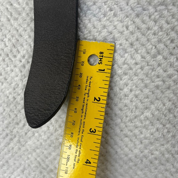 Lauren Ralph Lauren Black Leather Western Concho Belt Turquoise Stone Size M - Picture 12 of 12